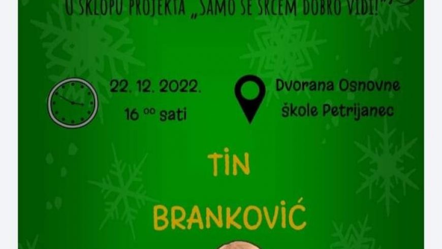 Humanitarni božićni sajam – Budi Tinov novi korak – Dvorana OŠ Petrijanec, 22.12.2022. od 16:00 sati