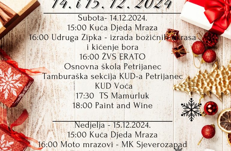 Advent u Zelendvoru – 14. i 15.12.2024.