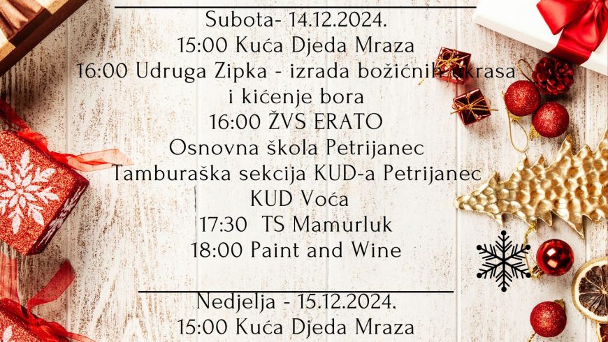 Advent u Zelendvoru – 14. i 15.12.2024.