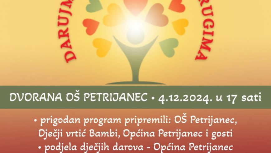 Adventska priredba “Darujmo svjetlo jedni drugima” – Osnovna škola Petrijanec, 4.12.2024. u 17h