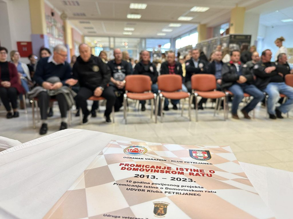 Promocija knjige “Promicanje istine o domovinskom ratu” UDVDR Kluba Petrijanec